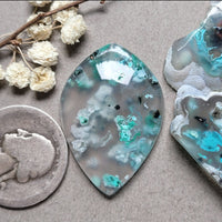 Sugarwater Flower Agate Freeform Cabochon