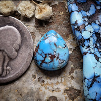 Natural Lavender Turquoise Small Teardrop Cabochon