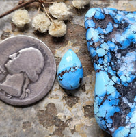 Natural Lavender Turquoise Small Teardrop Cabochon