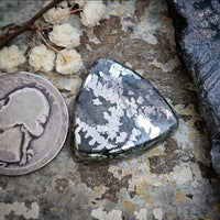 Native Silver Trillion Cabochon