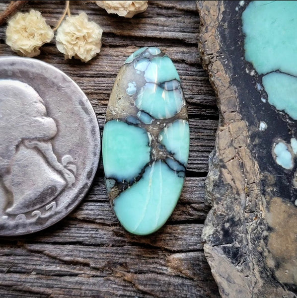 Desert Bloom Variscite Oval Cabochon