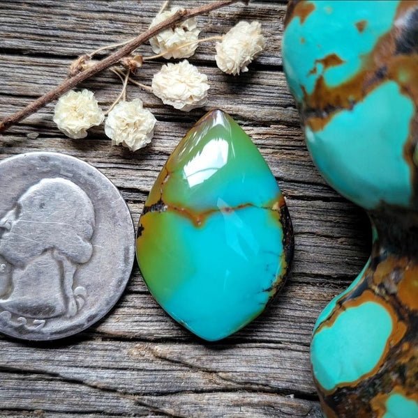 Bao Canyon Turquoise Drop Cabochon