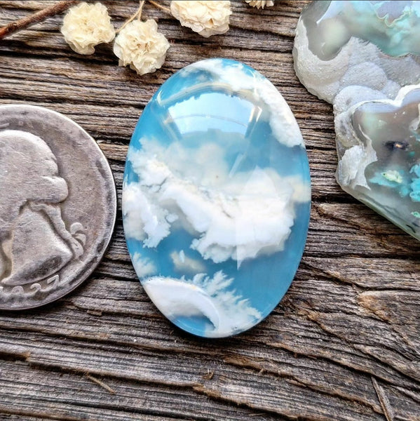 Skystone Doublet Oval Cabochon