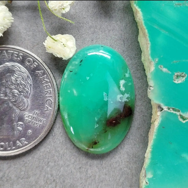 Marlborough Chrysoprase Teardrop Cabochon