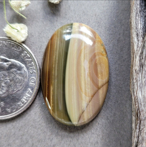 Blue Mountain Jasper Oval Cabochon