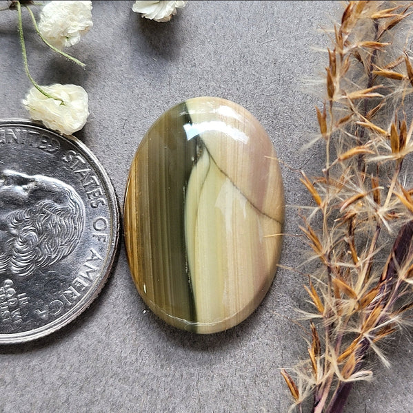 Kingman Turquoise Longhorn Cabochon