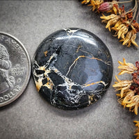 Iron Buffalo Round Cabochon