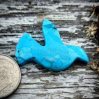 Hand Carved Kingman Turquoise Cabochon