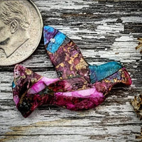 Hand Carved Spiny Oyster Purple Dahlia Cabochon