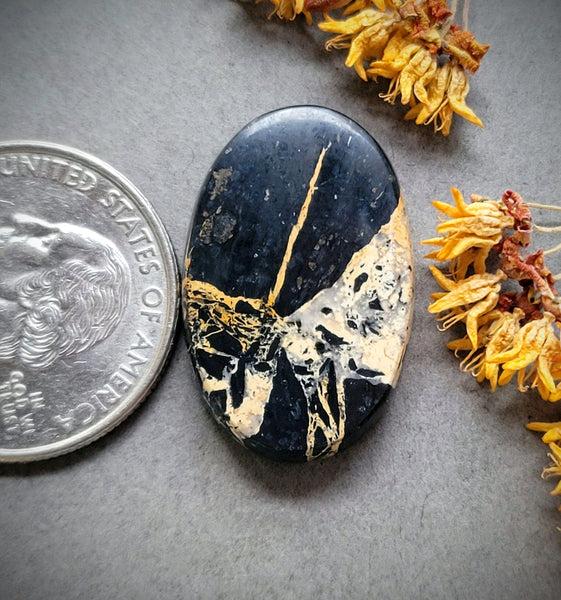 Iron Buffalo Oval Cabochon