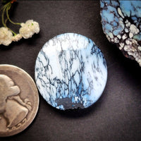 White River Turquoise Round Cabochon
