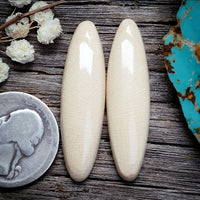 Alaskan WMT Skinny Oval Earring Pair Cabochon