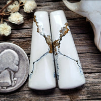 Ivory Creek Variscite Baguette Pair Cabochon