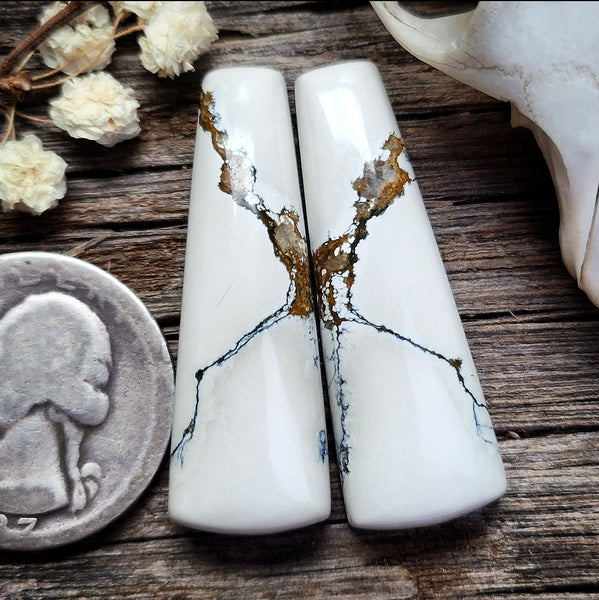 Ivory Creek Variscite Baguette Pair Cabochon