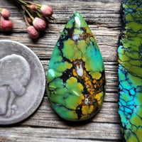 Hubei Turquoise Teardrop Cabochon