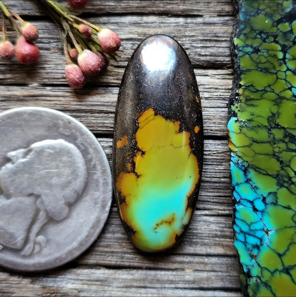 Hubei Turquoise Oval Cabochon