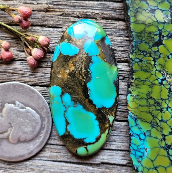 Hubei Turquoise Large Oval Cabochon