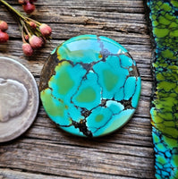 Hubei Turquoise Large Round Cabochon