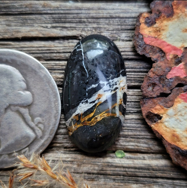 Iron Buffalo Oval Cabochon