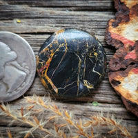 Iron Buffalo Round Cabochon