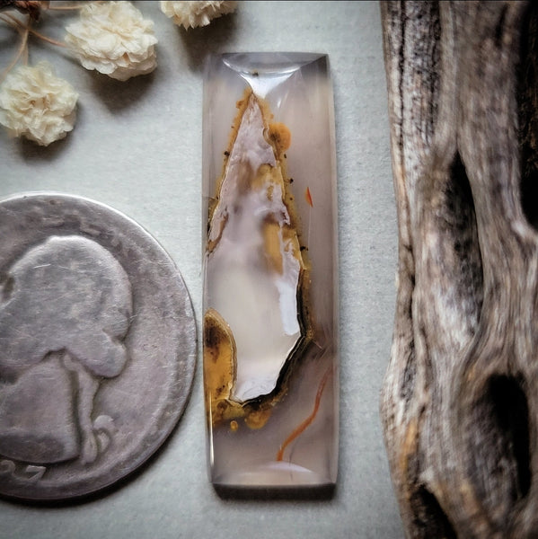 Turkish Stick Agate Bar Cabochon