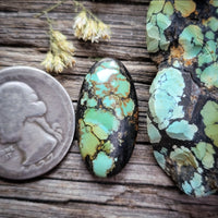 Natural Qingu Mine Turquoise Oval Cabochon