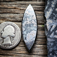 Native Silver Marquise Cabochon