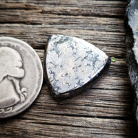 Native Silver Trillion Cabochon