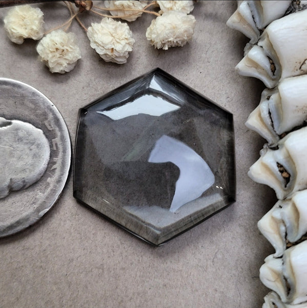 Saphyr Stone Hexagon Cabochon