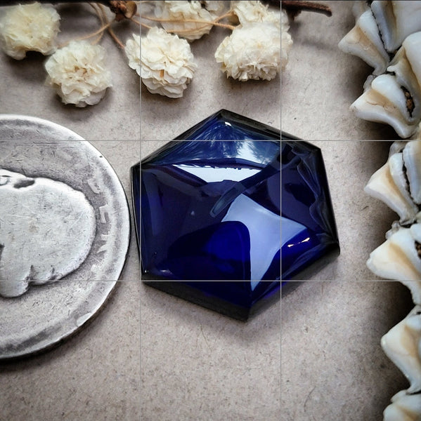 Saphyr Stone Hexagon Cabochon