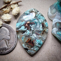 Sugar Water Flower Agate Freeform Cabochon