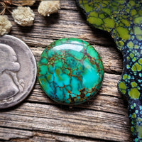 Qingu Turquoise Round Cabochon