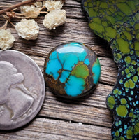 Qingu Turquoise Round Cabochon