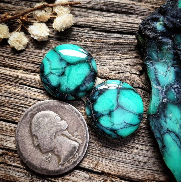 Desert Oasis Round Pair Cabochon