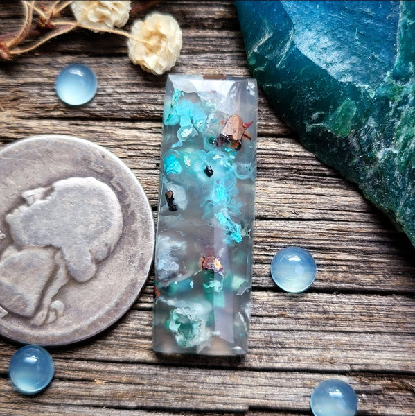 Sugarwater Agate Bar Cabochon