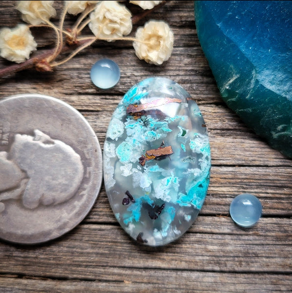 Sugarwater Agate Oval Cabochon