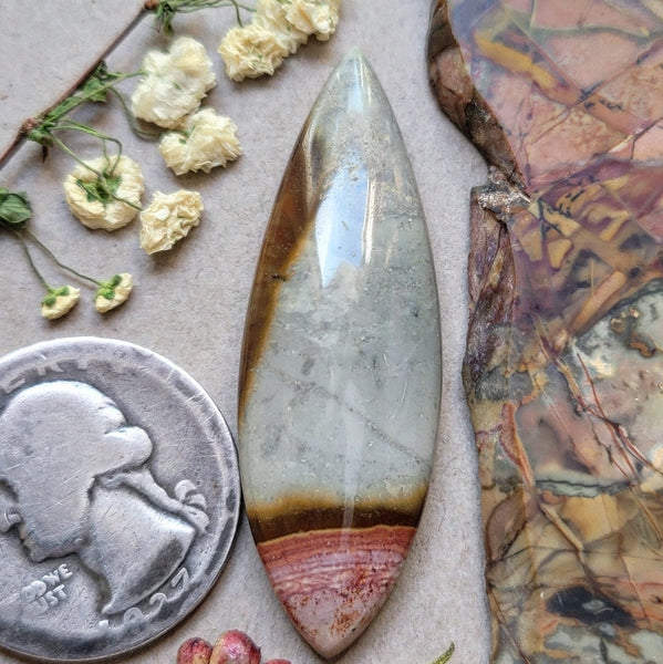 Polychrome Jasper Long Drop Cabochon