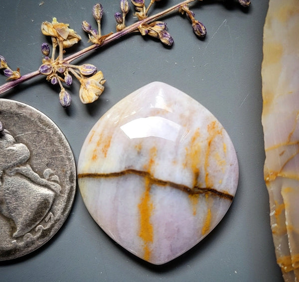 Oregon Sunset Jasper Drop Cabochon