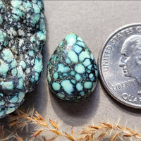 Angel Wing Variscite Chunky Teardrop Cabochon
