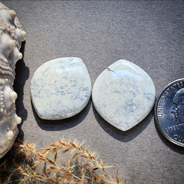 Ivory Creek Variscite Sexy Shape Pair Cabochon