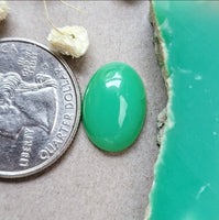 Marlborough Chrysoprase Small Oval Cabochon