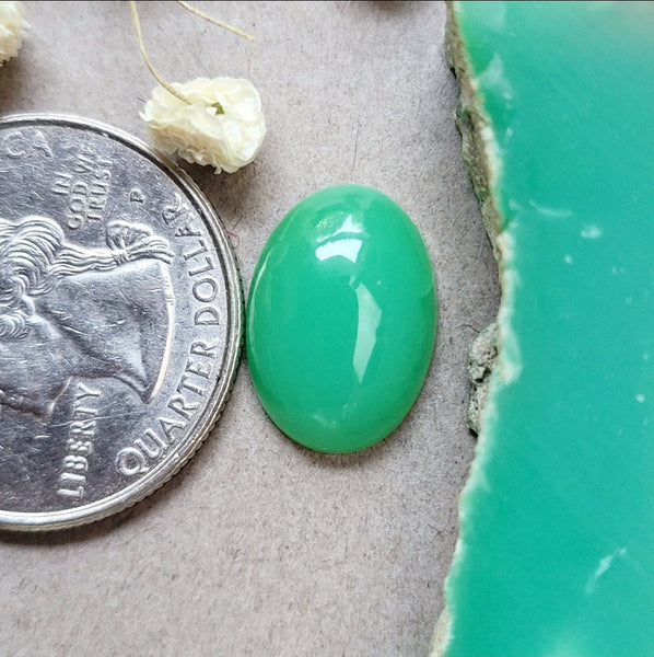 Marlborough Chrysoprase Small Oval Cabochon