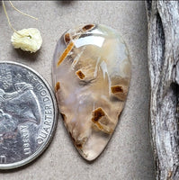 Turkish Stick Agate Teardrop Cabochon