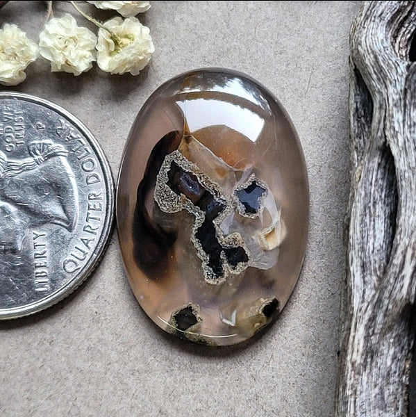 Turkish Stick Agate Oval Cabochon