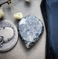 Native Silver Teardrop Cabochon