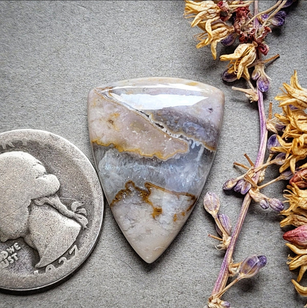 Sunset Jasper Shield Cabochon