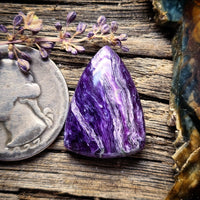 Charoite Drop Cabochon