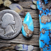 Natural Lavender Turquoise Drop Cabochon