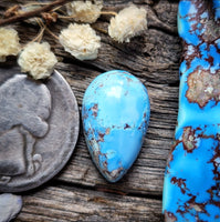 Natural Lavender Turquoise Drop Cabochon