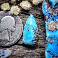 Natural Lavender Turquoise Drop Cabochon